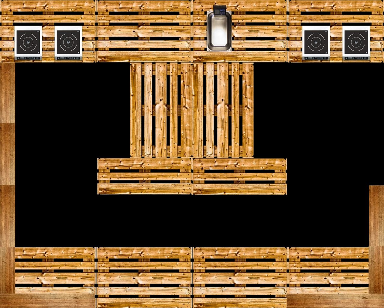 Wenn Köche Küchen planen und bauen”. Deine mobile Outdoor Paletten Küche für jede Veranstaltung.